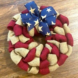 American Flag Door Wreath